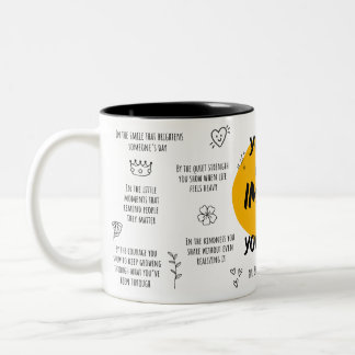 Caneca De Café Em Dois Tons You Have More Impact Than You Know Mug