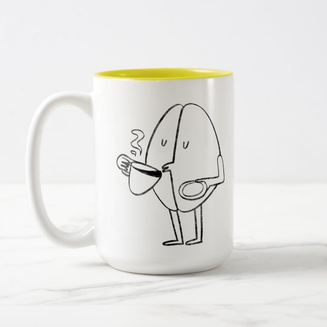 Caneca De Café Em Dois Tons You keep me grounded (Esquerda)