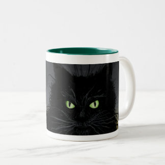 Caneca De Café Em Dois Tons Yule Cat