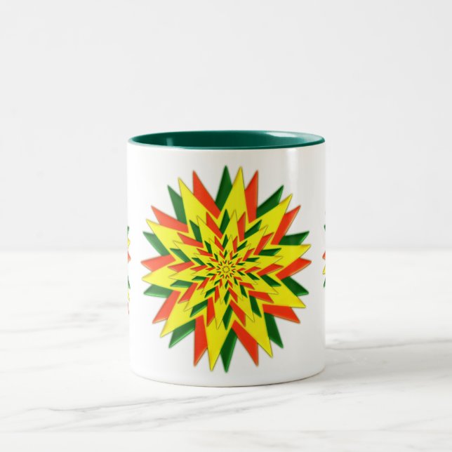Caneca De Café Em Dois Tons Yuletide Star Mug (Centro)