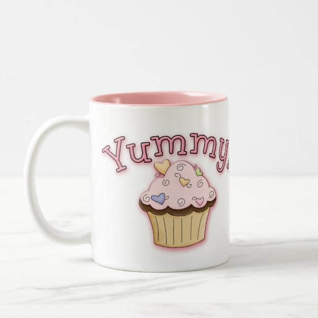 Caneca De Café Em Dois Tons Yummy Mug (Esquerda)