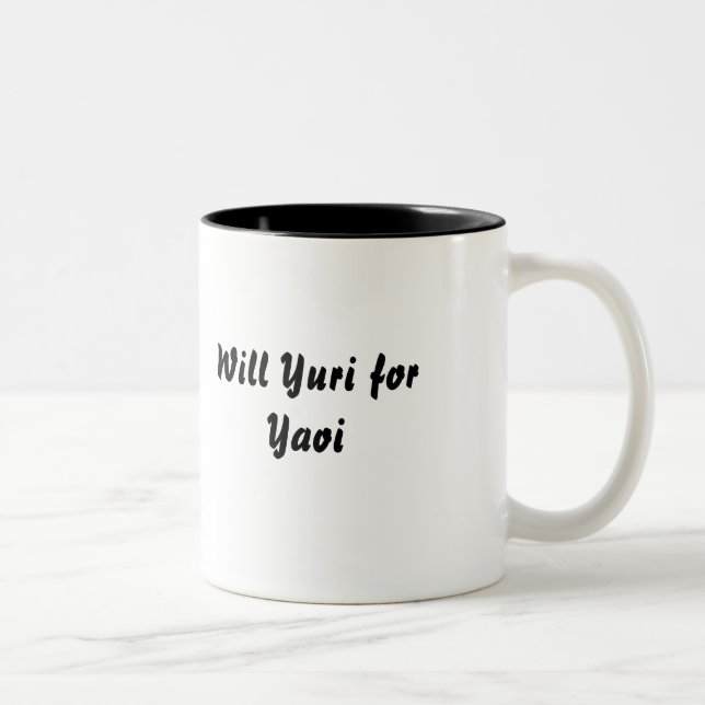 Caneca De Café Em Dois Tons Yuri para Yaoi (Direita)
