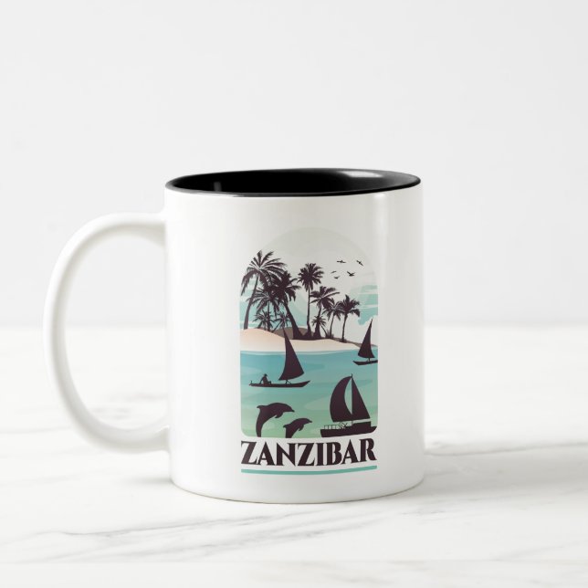 Caneca De Café Em Dois Tons Zanzibar (Esquerda)