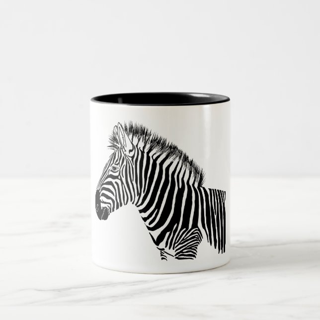 Caneca De Café Em Dois Tons Zebra (Centro)