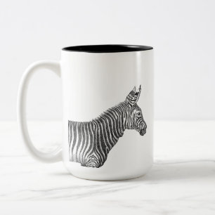 Caneca De Café Em Dois Tons Zebra