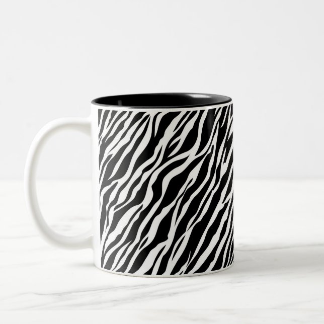 Caneca De Café Em Dois Tons Zebra Print Mug (Esquerda)