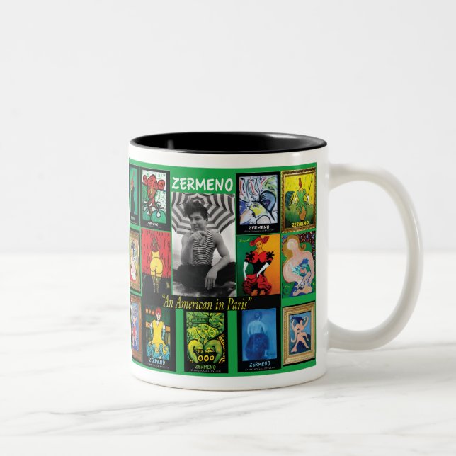 Caneca De Café Em Dois Tons Zermeno: Um americano em Paris (Direita)