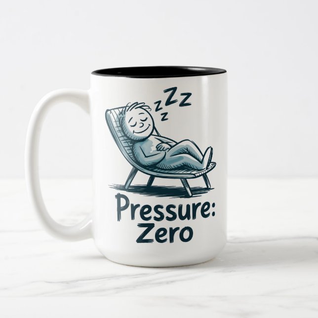 Caneca De Café Em Dois Tons Zero Pressure Day (Esquerda)