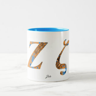 CANECA DE CAFÉ EM DOIS TONS ZETA