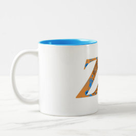 CANECA DE CAFÉ EM DOIS TONS ZETA
