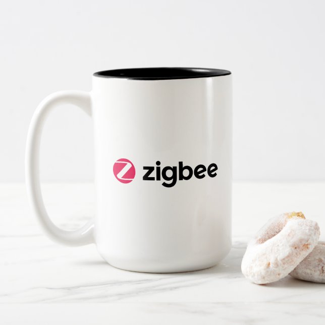 Caneca De Café Em Dois Tons Zigbee Mug (Com Donut)