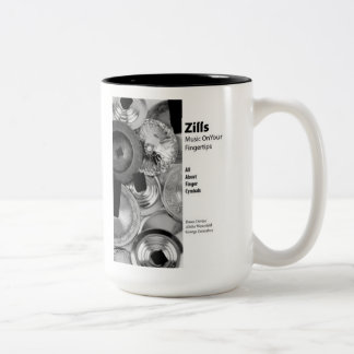 Caneca De Café Em Dois Tons Zills: Música em suas pontas do dedo - para