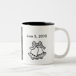 Caneca De Café Em Dois Tons zme e Danny, casamento-sino-com… - Personalizado