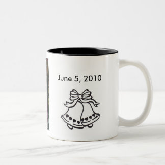 Caneca De Café Em Dois Tons zme e Danny, casamento-sino-com… - Personalizado