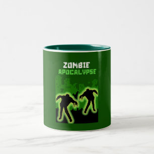 Caneca De Café Em Dois Tons Zombie Apocalypse Kids