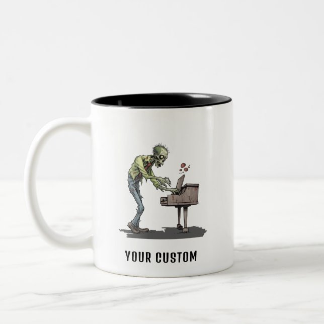 Caneca De Café Em Dois Tons Zombie Mugs & Cups (Esquerda)