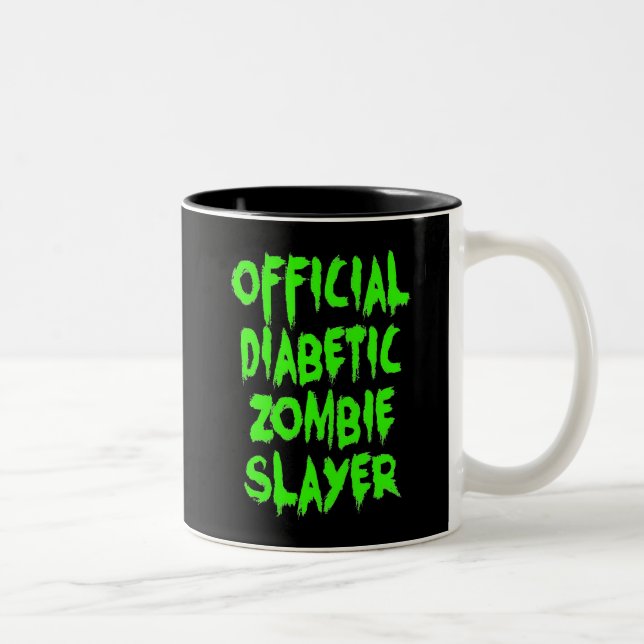 Caneca De Café Em Dois Tons Zombie Oficial (Direita)