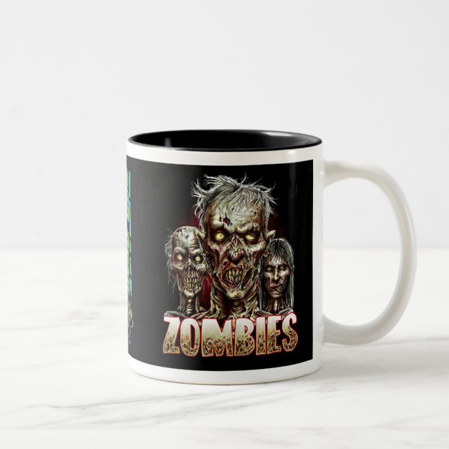 CANECA DE CAFÉ EM DOIS TONS ZOMBIES! (Direita)