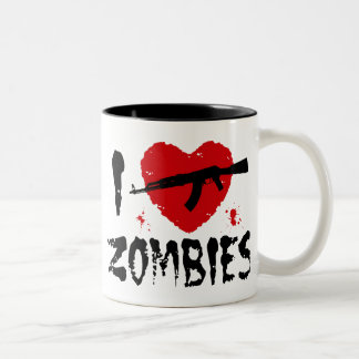 Caneca De Café Em Dois Tons Zombies