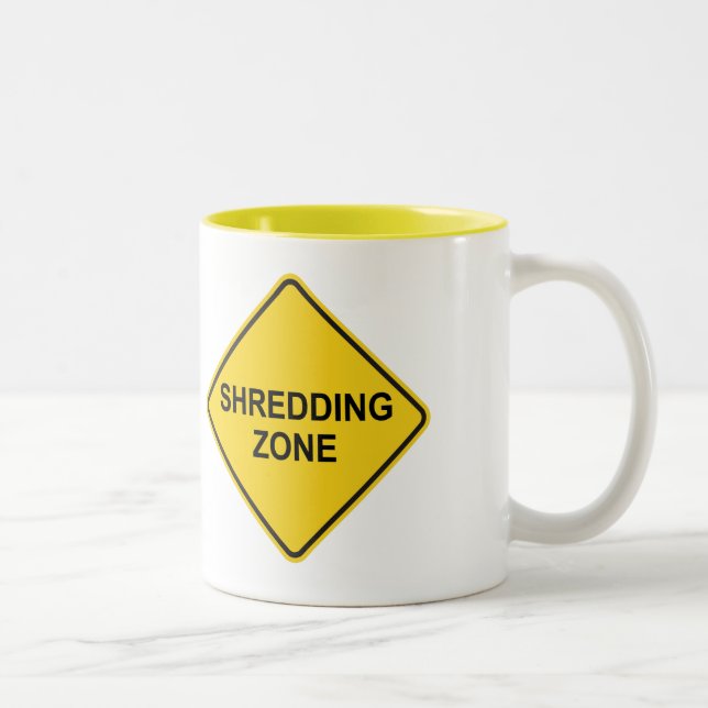 Caneca De Café Em Dois Tons Zona de Destruição (Direita)