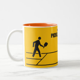 Caneca De Café Em Dois Tons Zona de Pickleball