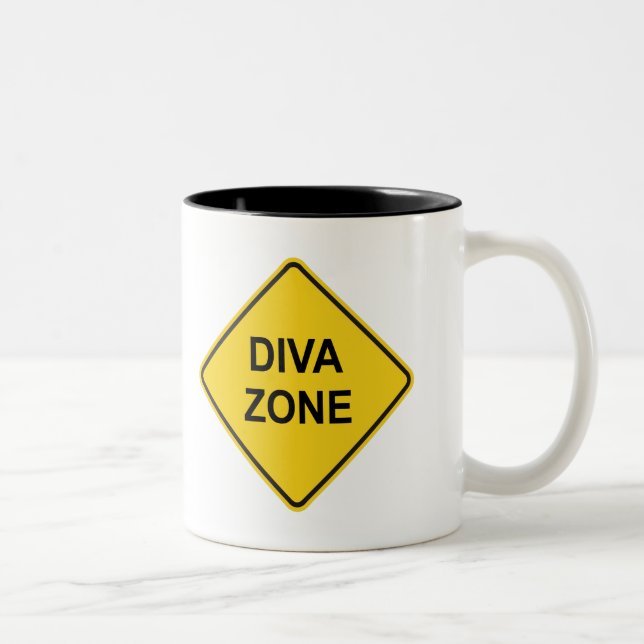 Caneca De Café Em Dois Tons Zona Diva (Direita)