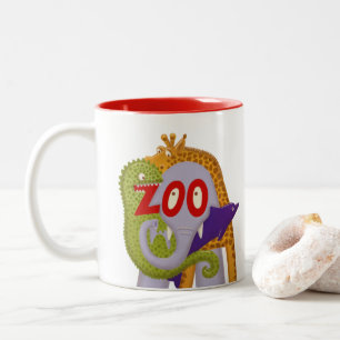 Caneca De Café Em Dois Tons Zoo!
