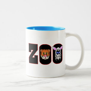 CANECA DE CAFÉ EM DOIS TONS ZOOLÓGICO