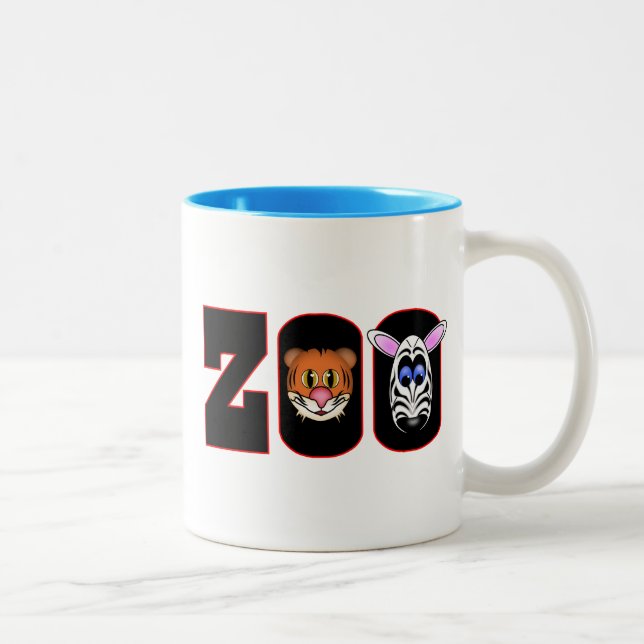 CANECA DE CAFÉ EM DOIS TONS ZOOLÓGICO (Direita)