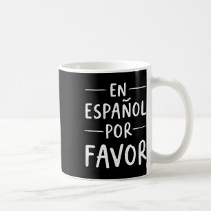 Caneca De Café Em Espanhol Por Favor Professor de Espanhol
