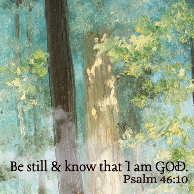 Caneca de café em estilo de pintura a óleo Salmo 2 (Psalm 46:10 look forward to mornings sipping coffee in this relaxing, beautiful mug.)