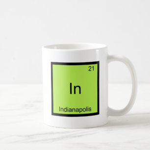 Caneca De Café Em - Indianapolis Indiana Símbolo de Química Diver