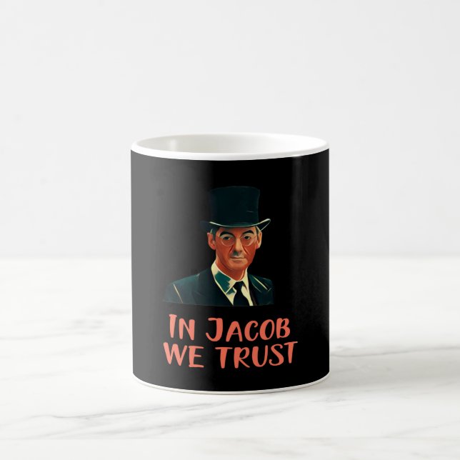 Caneca De Café Em Jacob Rees-Mogg Nós Confiamos (Centro)