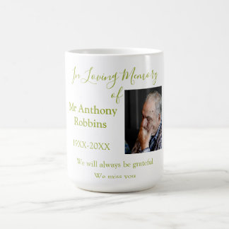 Caneca De Café Em memória carinhosa de nome lembrança funeral