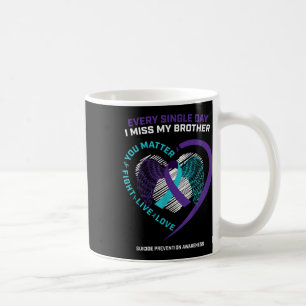 Caneca De Café Em Memória De Eu Sinto Saudade Do Meu Irmão Preven