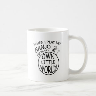 Caneca De Café Em meu próprio banjo pequeno do mundo