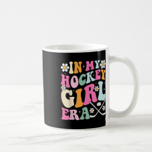 Caneca De Café Em Minha Hockey Girl Era Vintage Game Day Groovy H