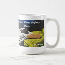 Caneca De Café Em Nome De Jesus Rezamos, Amém.