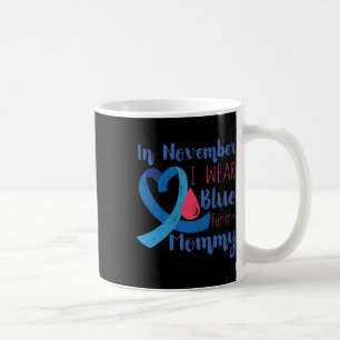Caneca De Café Em novembro, T1d: Azul De Fita De Sensibilização P