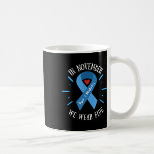 Caneca De Café Em Novembro Usamos Azul, Conscientização sobre Dia
