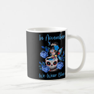 Caneca De Café Em novembro, Vestimos Mês de Consciência da Diabet