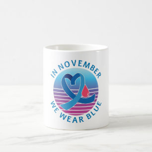 Caneca De Café Em novembro Vestimos mês de conscientização par
