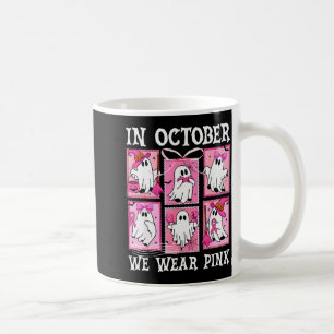 Caneca De Café Em Outubro Nós Usamos Nk Fantasma do Câncer de Mam