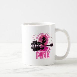 Caneca De Café Em outubro, Vestimos a Bre de Halloween da Bruxa R