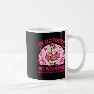 Caneca De Café Em outubro, Vestimos A Sensibilização Do Cancer De