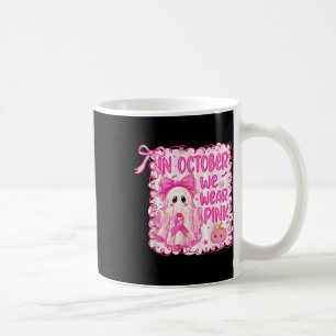 Caneca De Café Em outubro, Vestimos A Sensibilização Do Cancer De