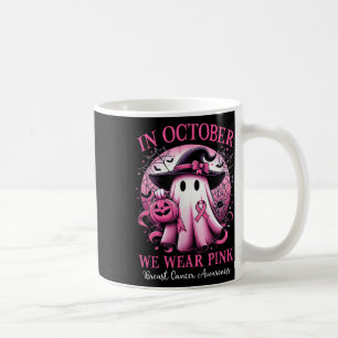 Caneca De Café Em outubro Vestimos Cancer de Mama de Bruxas Rosa