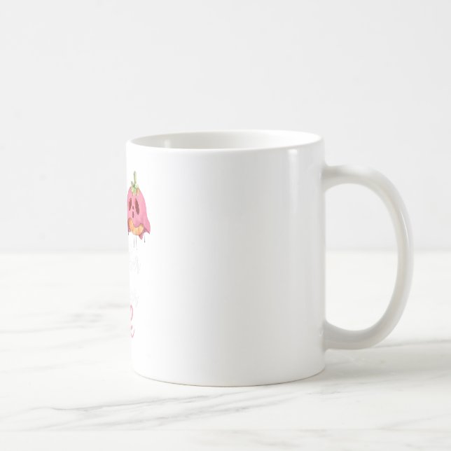 Caneca De Café Em outubro, Vestimos Cancer De Mama Rosa (Direita)