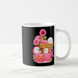 Caneca De Café Em Outubro Vestimos Fantasmas Rosa E Pumpkins Para