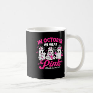Caneca De Café Em outubro, Vestimos Flebotomista Rosa A Vida C